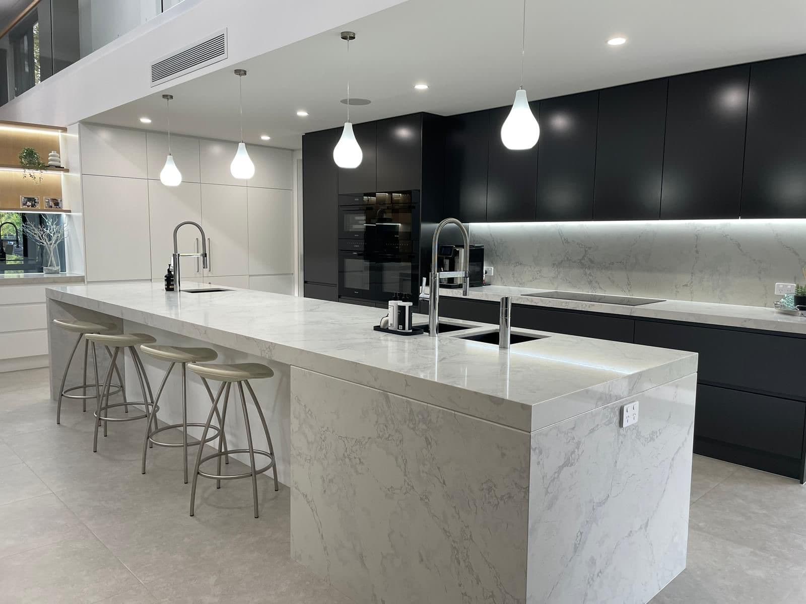 Kitchen with Lighting renovation in Rose Bay