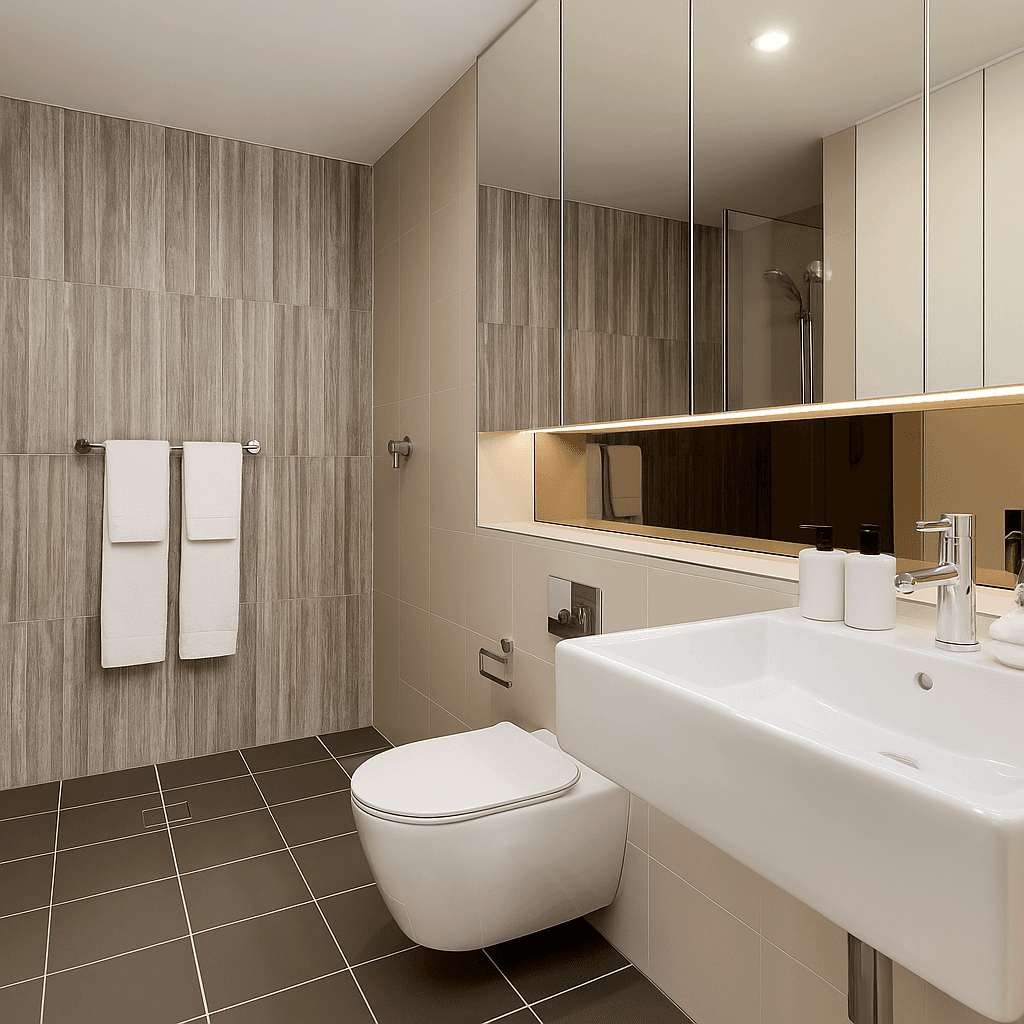 Designer Bathroom renovation in Double Bay