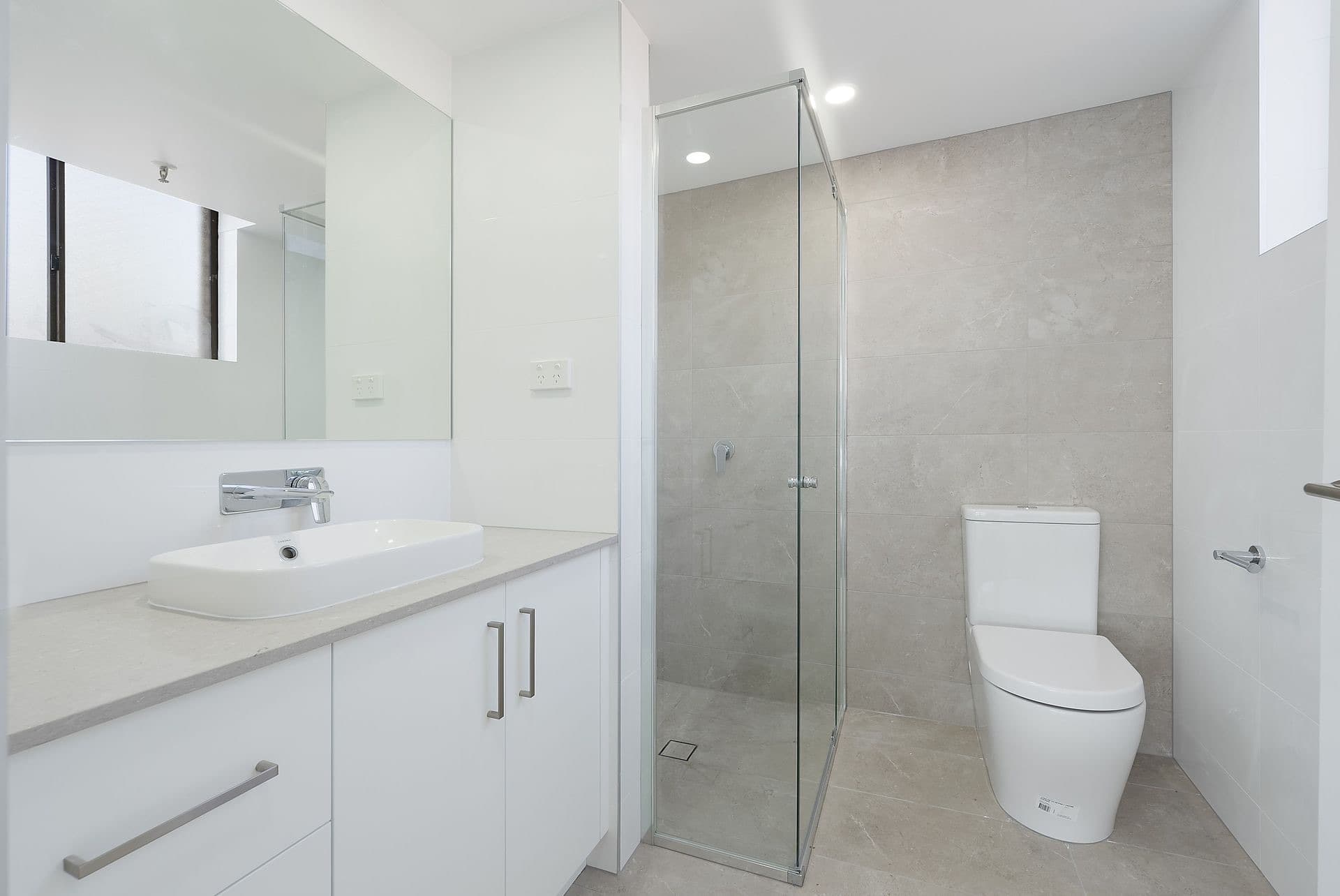 Modern bathroom renovation