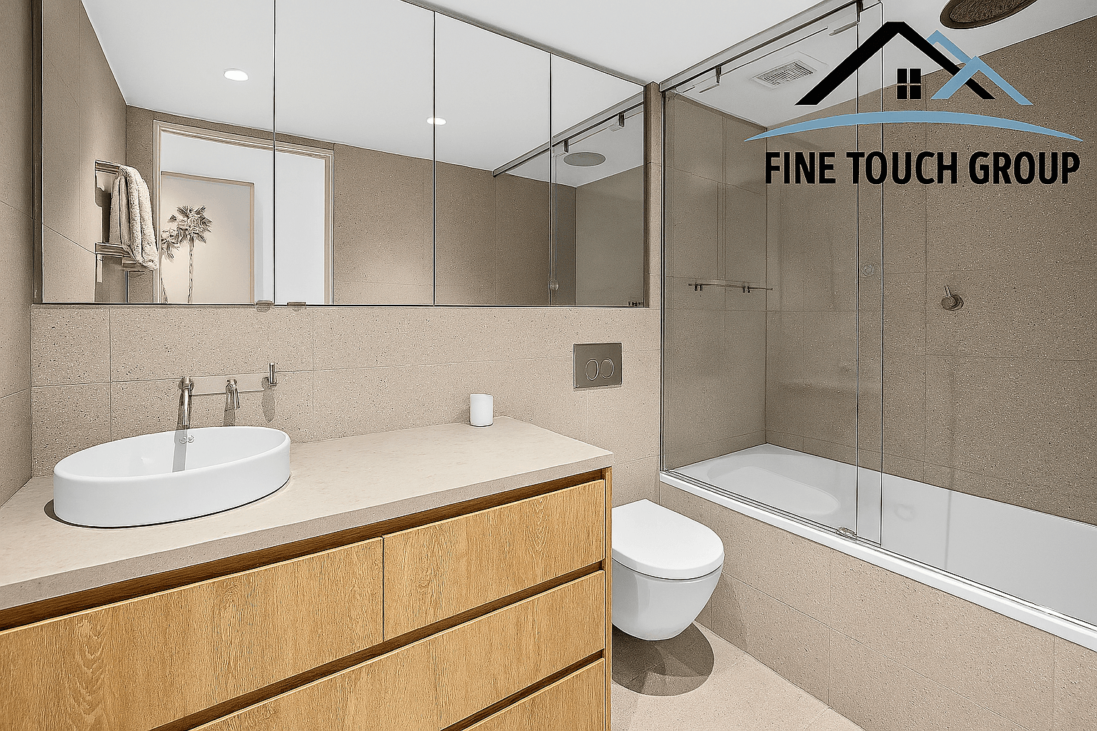 Sand Tone Bathroom renovation in Manly