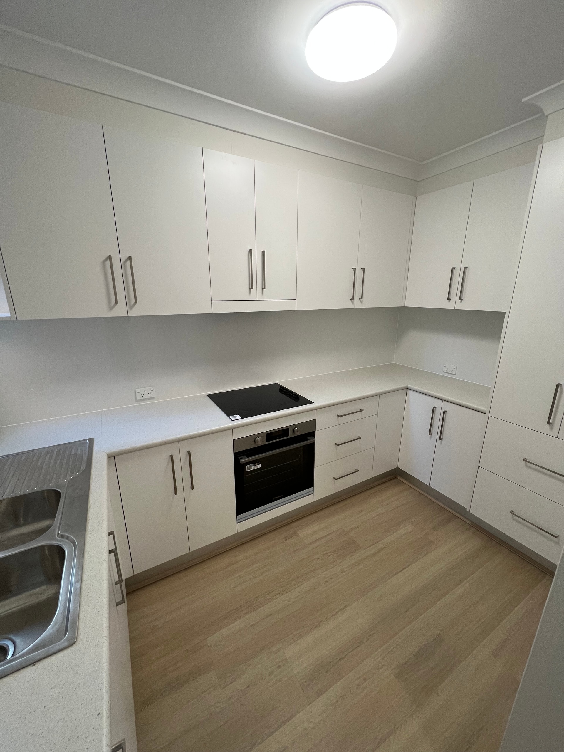 Kitchen with open shelving