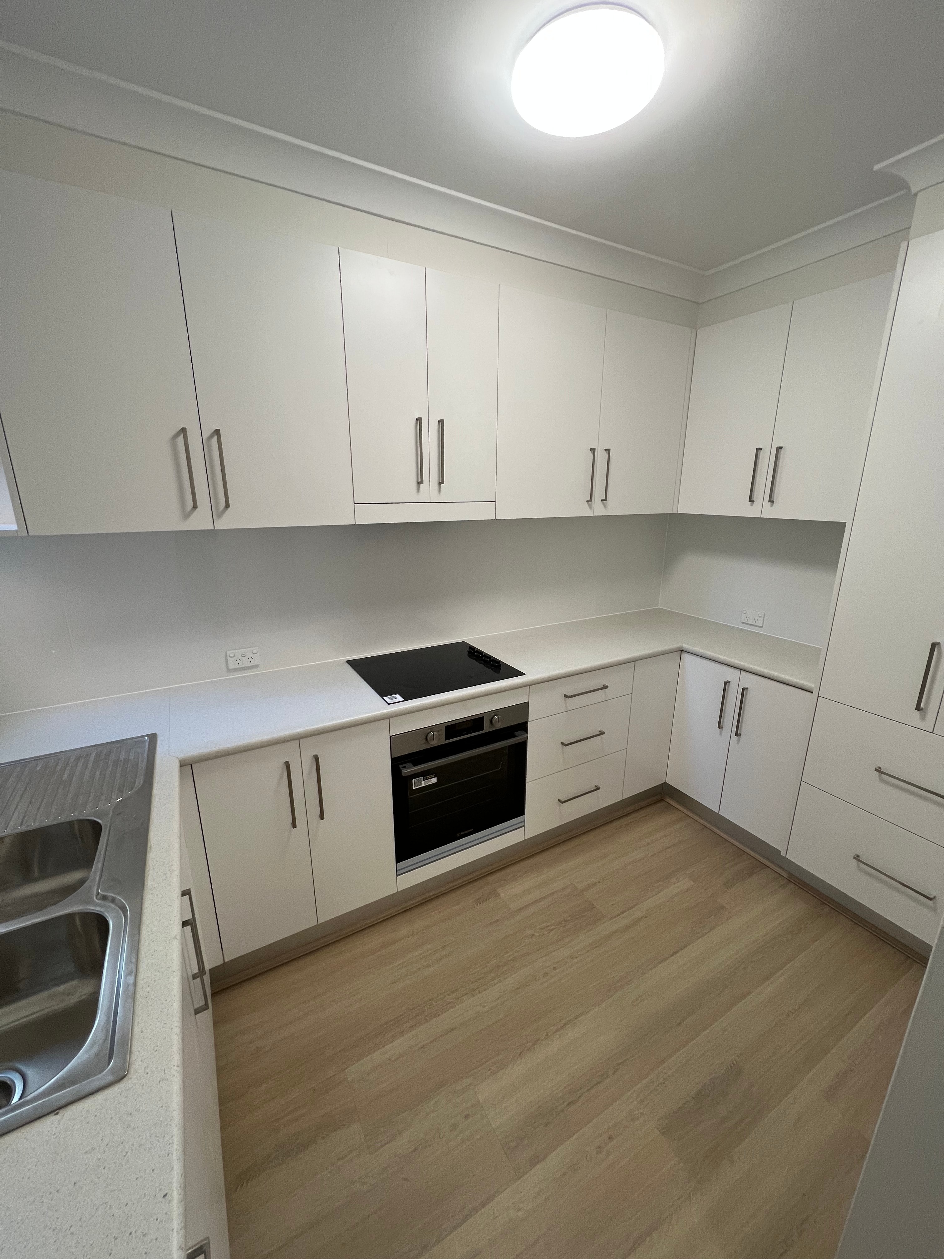 Kitchen with open shelving