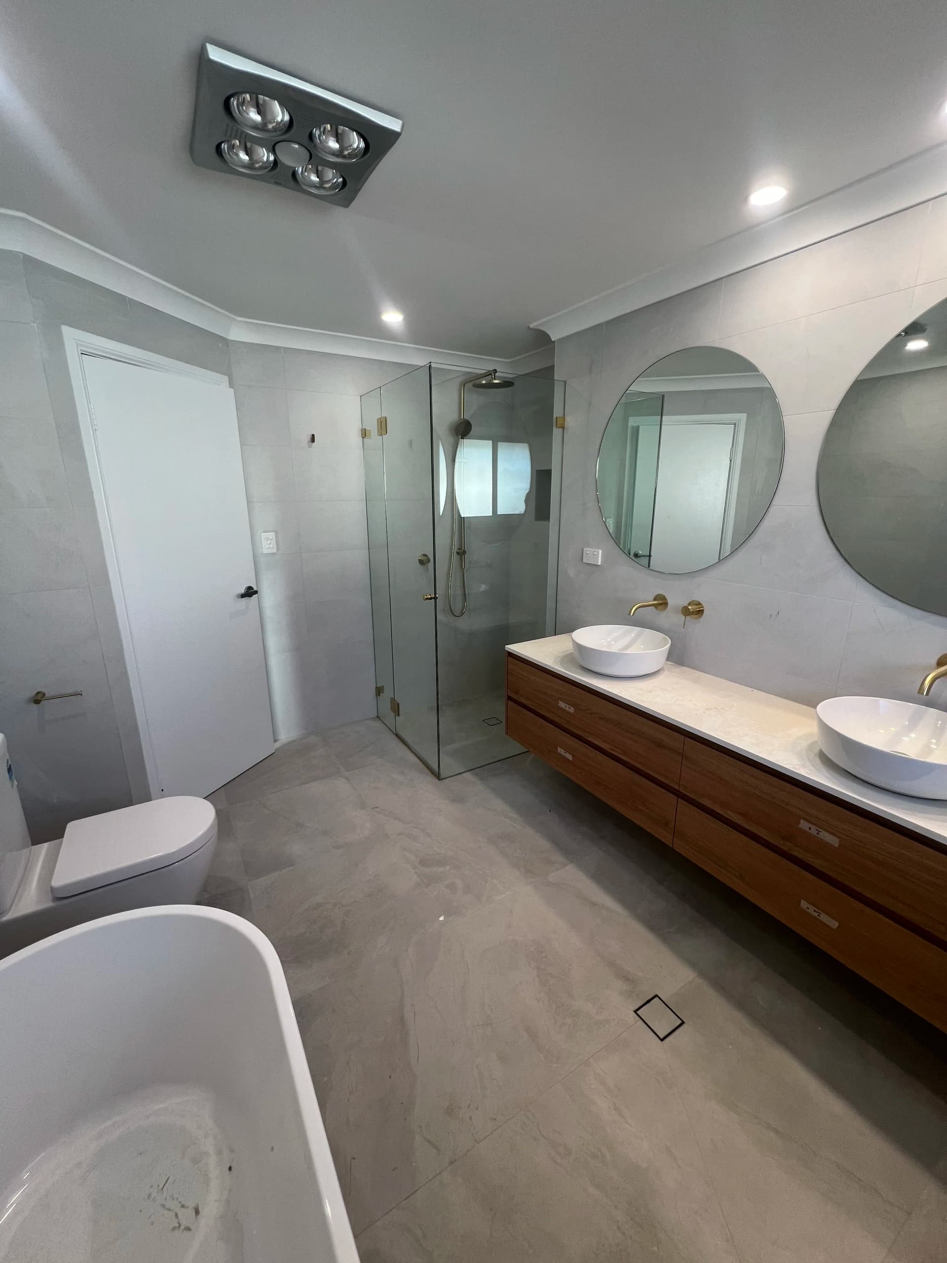 Double sink bathroom alternate view