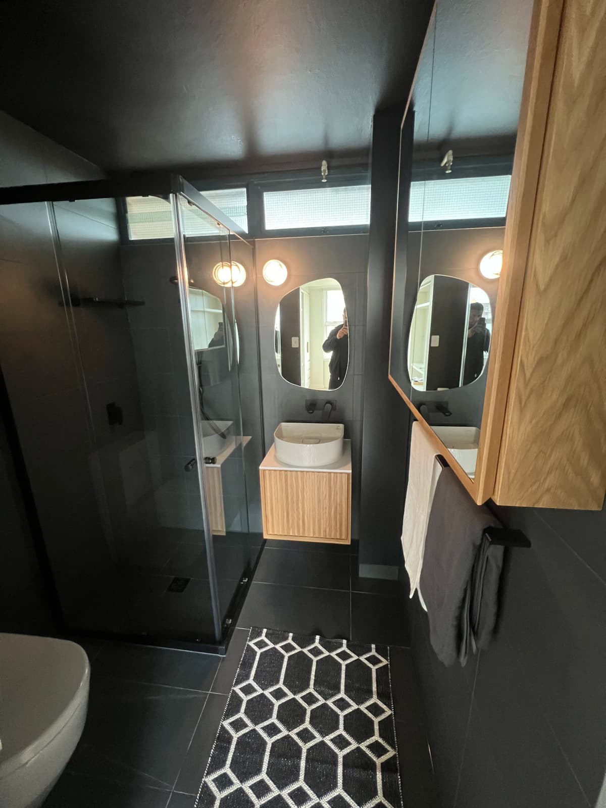 Luxury sleek bathroom renovation with modern design